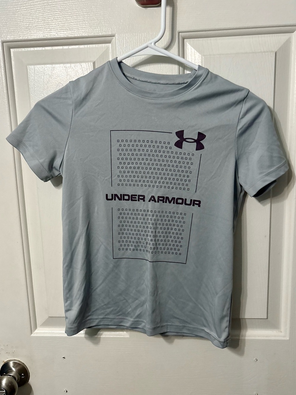 Under Armour Light Gray Short Sleeve Tee with Dark Logo